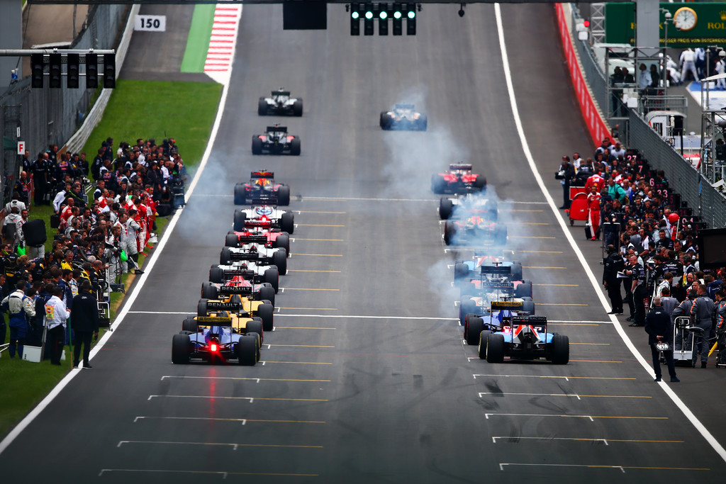 2017 Formula 1 grid starting